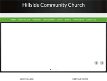 Tablet Screenshot of hillside-communitychurch.org